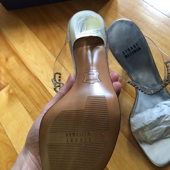 New in box Stuart Weitzman clear crystal sandals - Picture 6 of 9
